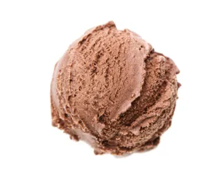 Boules de glace au chocolat