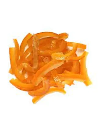 écorces d'orange confite