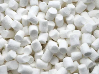 mini-guimauves blanches