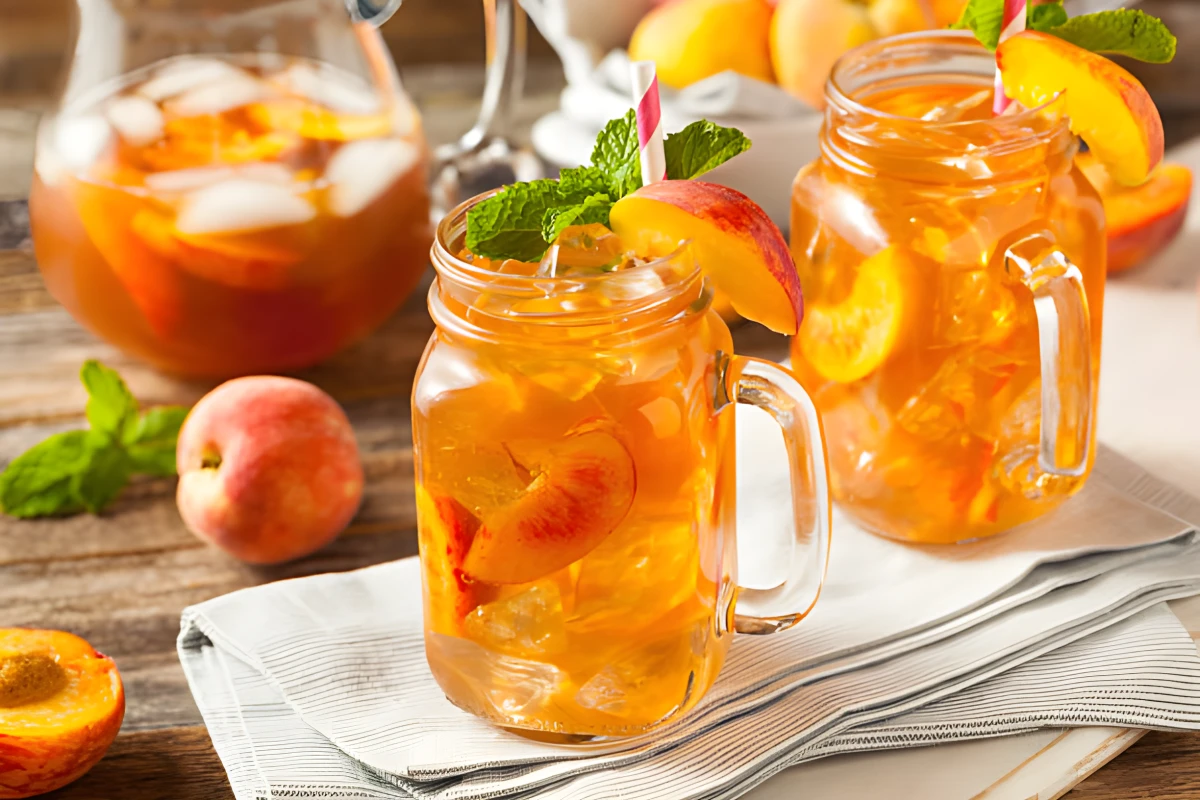 Image de la recette de Thé glacé à la pêche