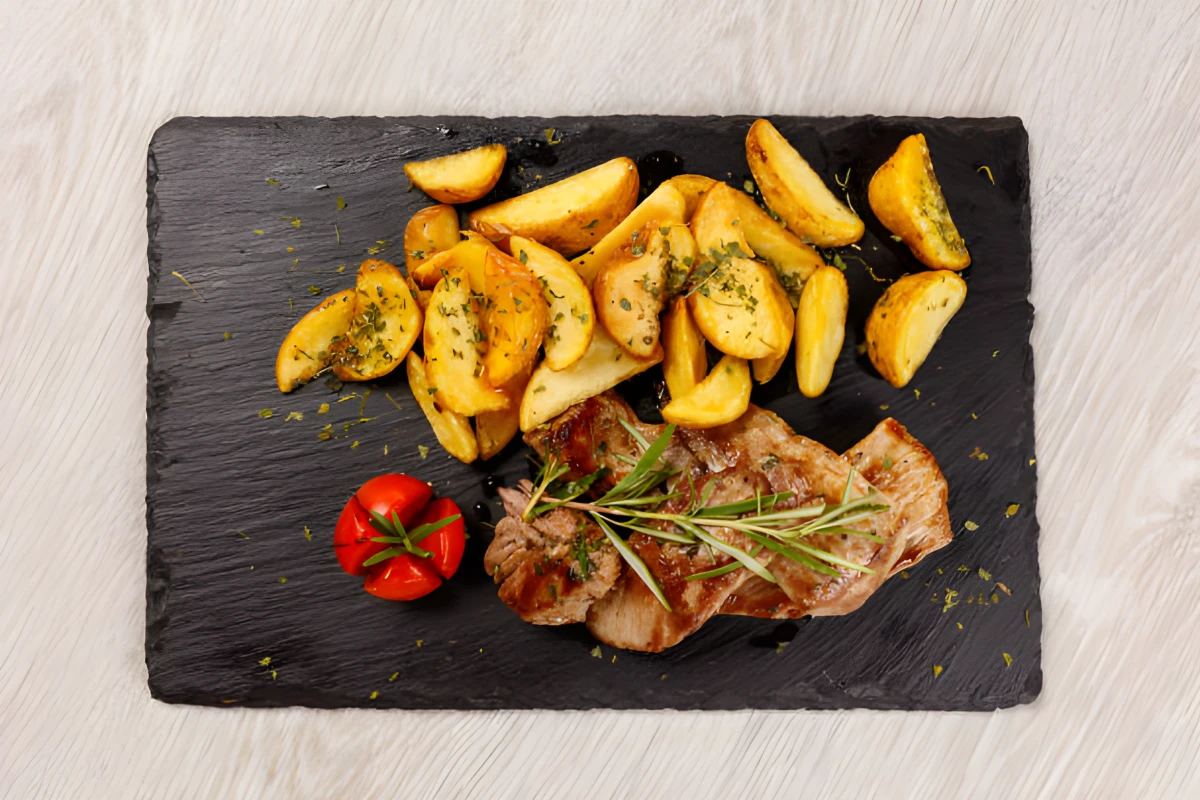 Image de la recette de Côtelettes de porc avec potatoes