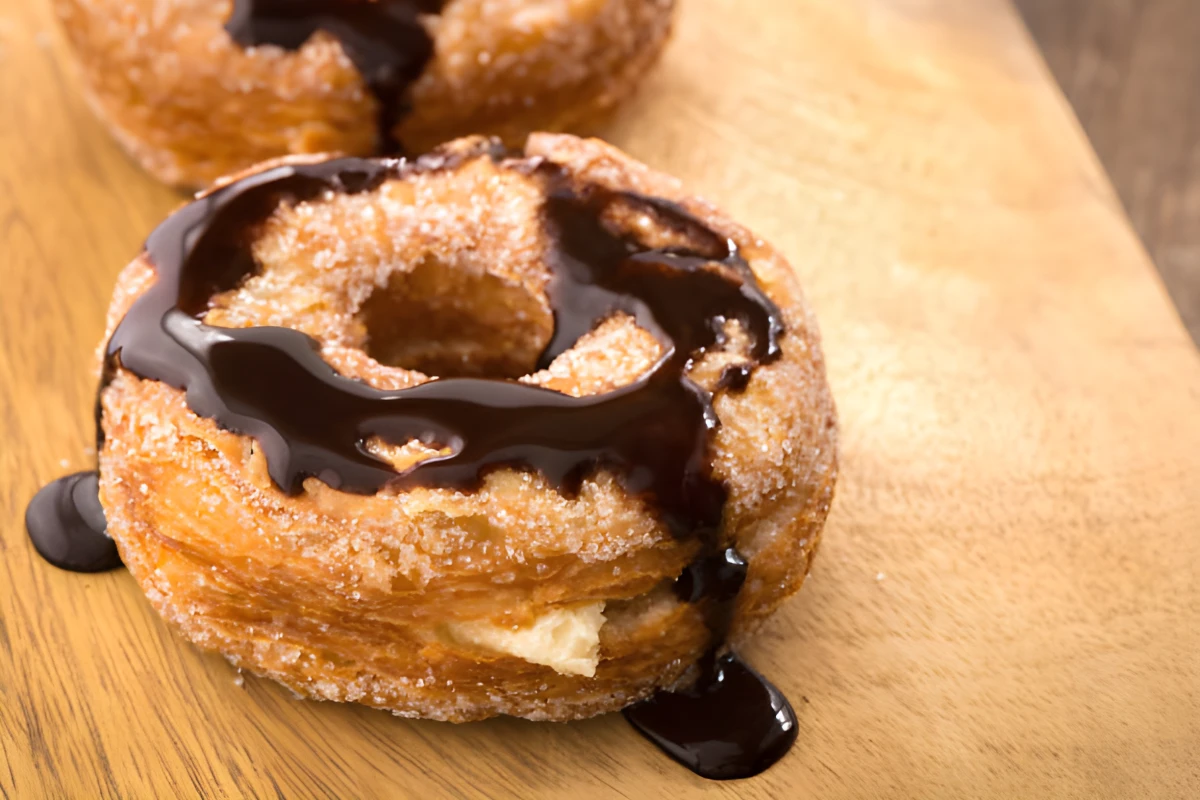 Image de la recette de Cronut au chocolat