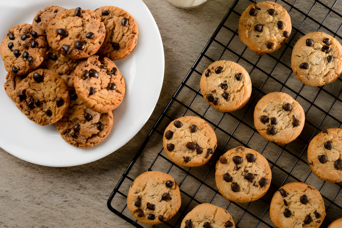 Image de la recette de Cookies aux pépites de chocolat au airfryer