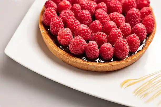 Tarte intense chocolat-framboise