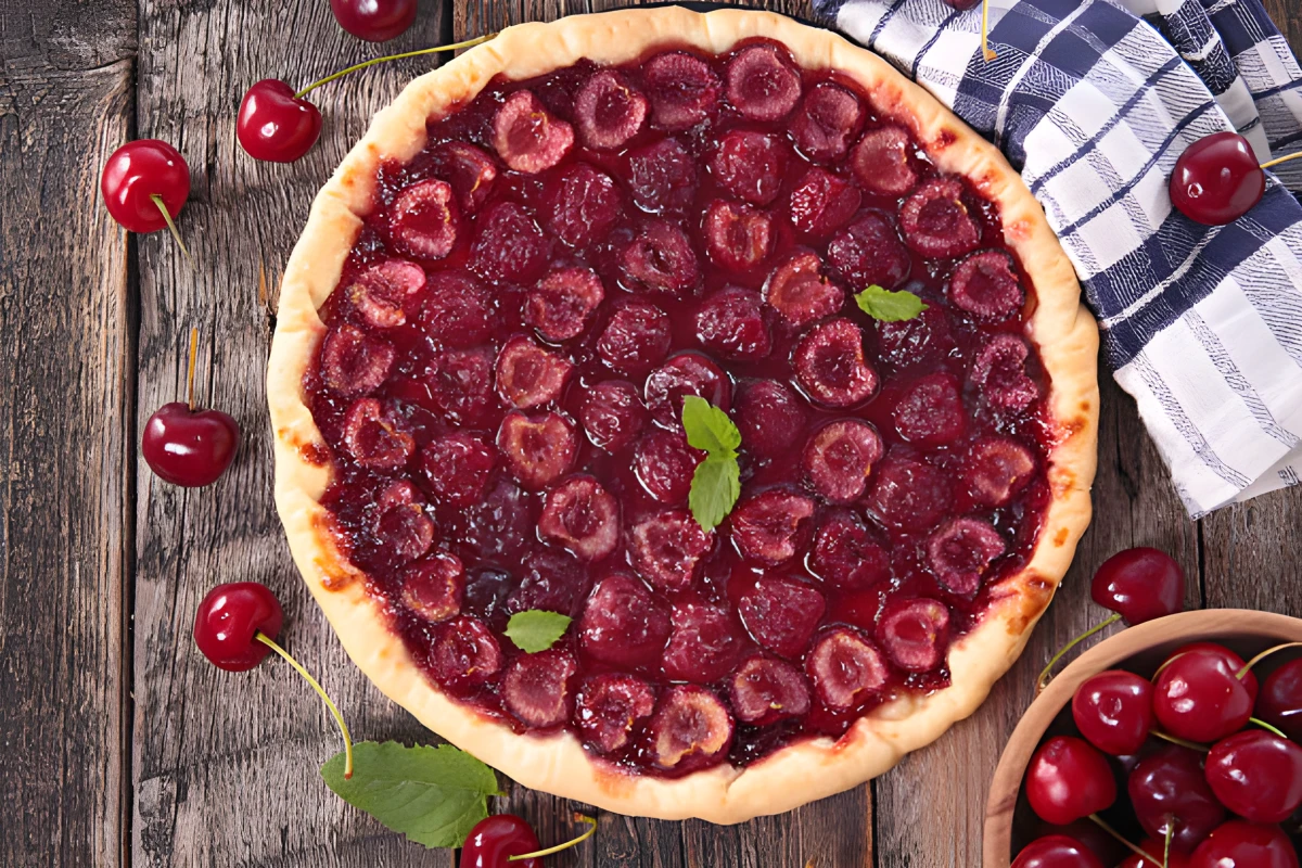 Image de la recette de Tarte aux cerises maison
