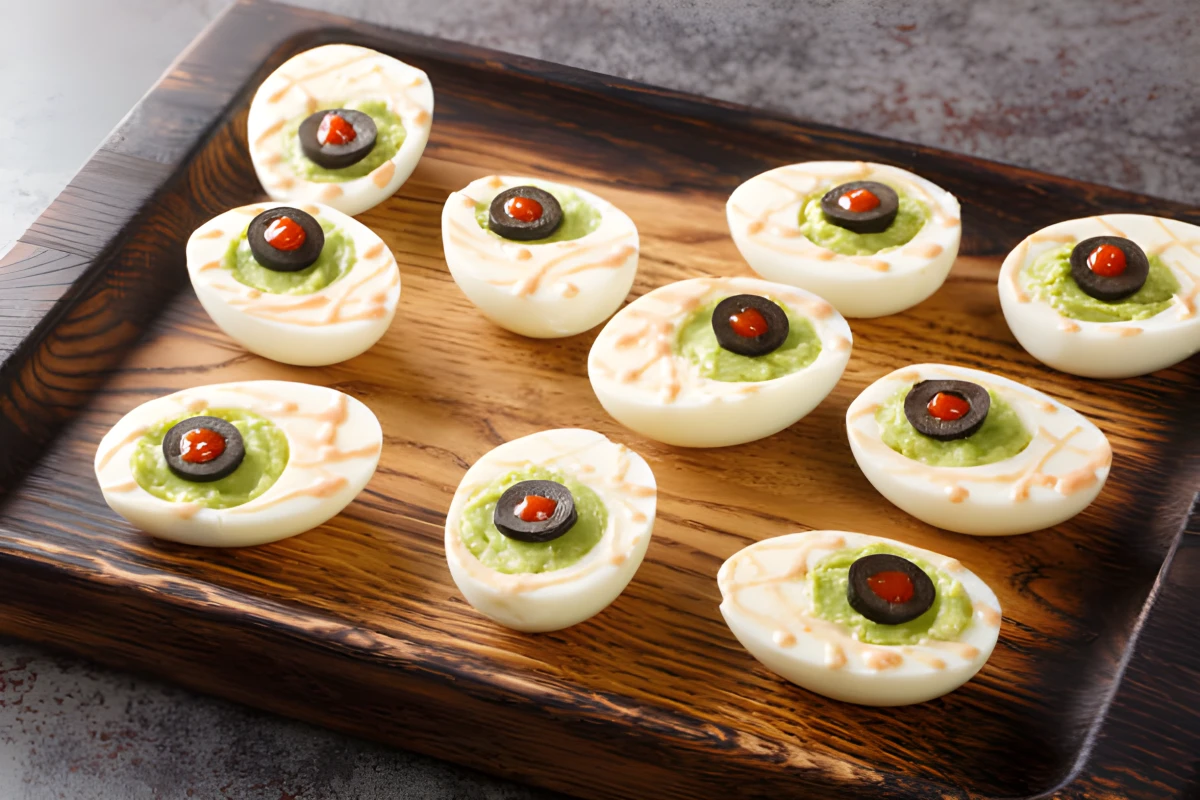 Image de la recette de Œufs monstrueux d’halloween