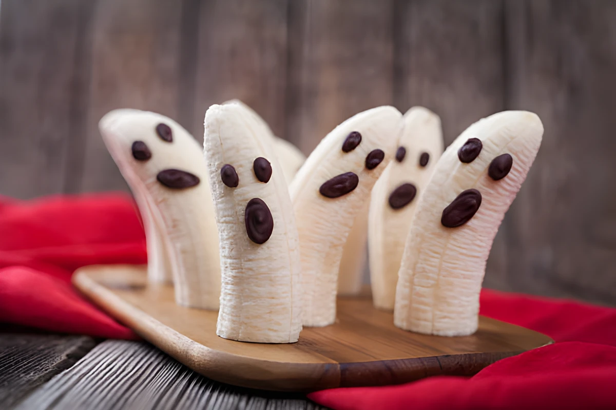Image de la recette de Banane fantôme d’Halloween
