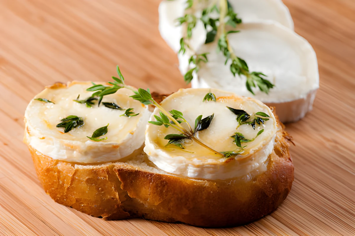 Image de la recette de Tartines de chèvre chaud au thym