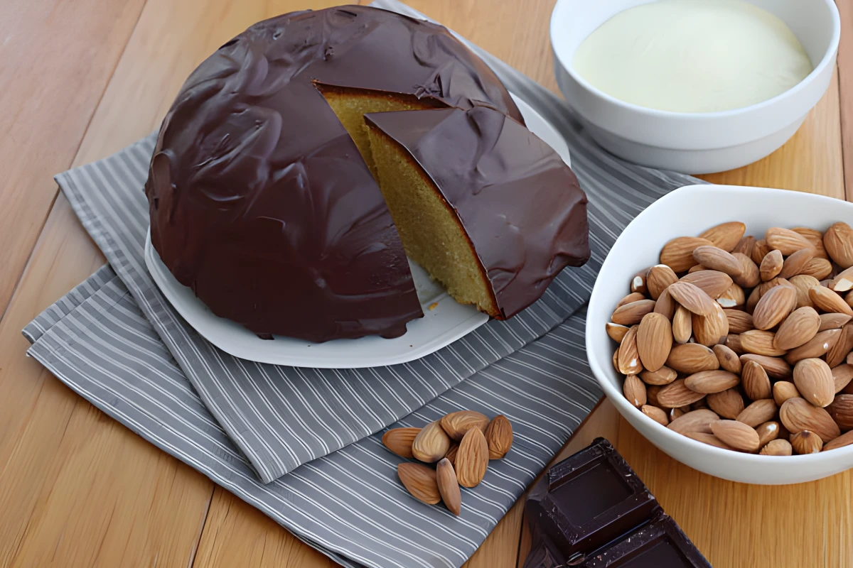 Image de la recette de Parrozzo aux amandes et chocolat noir