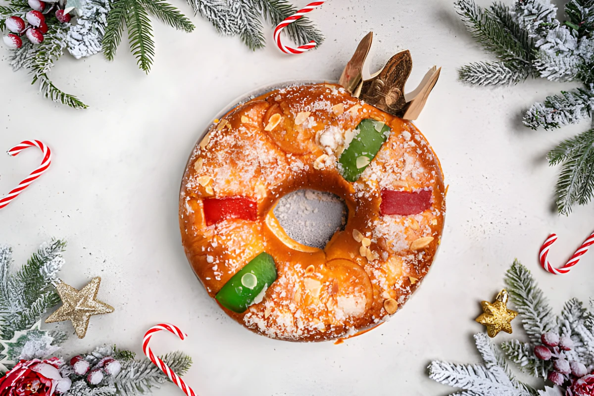 Image de la recette de Couronne des Rois briochée aux fruits confits