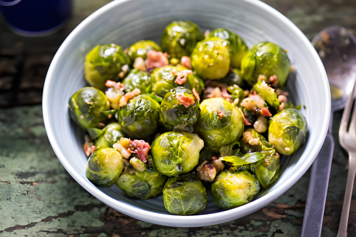 Image de la recette de Choux de Bruxelles poêlés aux lardons
