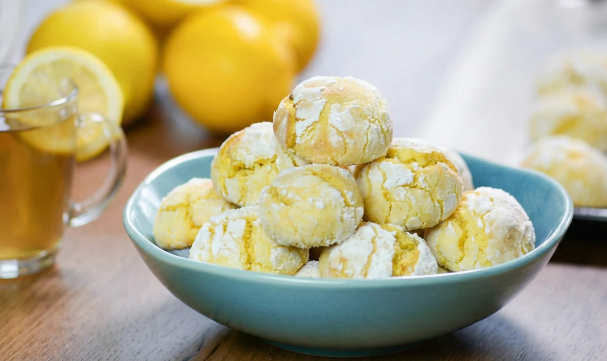 Biscuits craquelés au citron