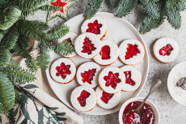 Image de la recette de Biscuits linzer de Noël