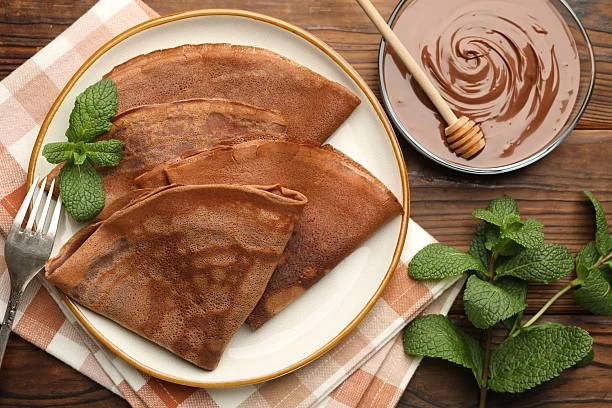 Crêpes au chocolat maison