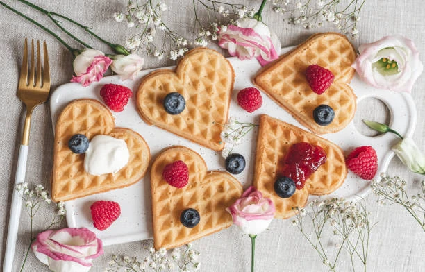Gaufres cœur maison