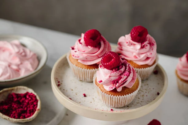 Cupcakes à la framboise