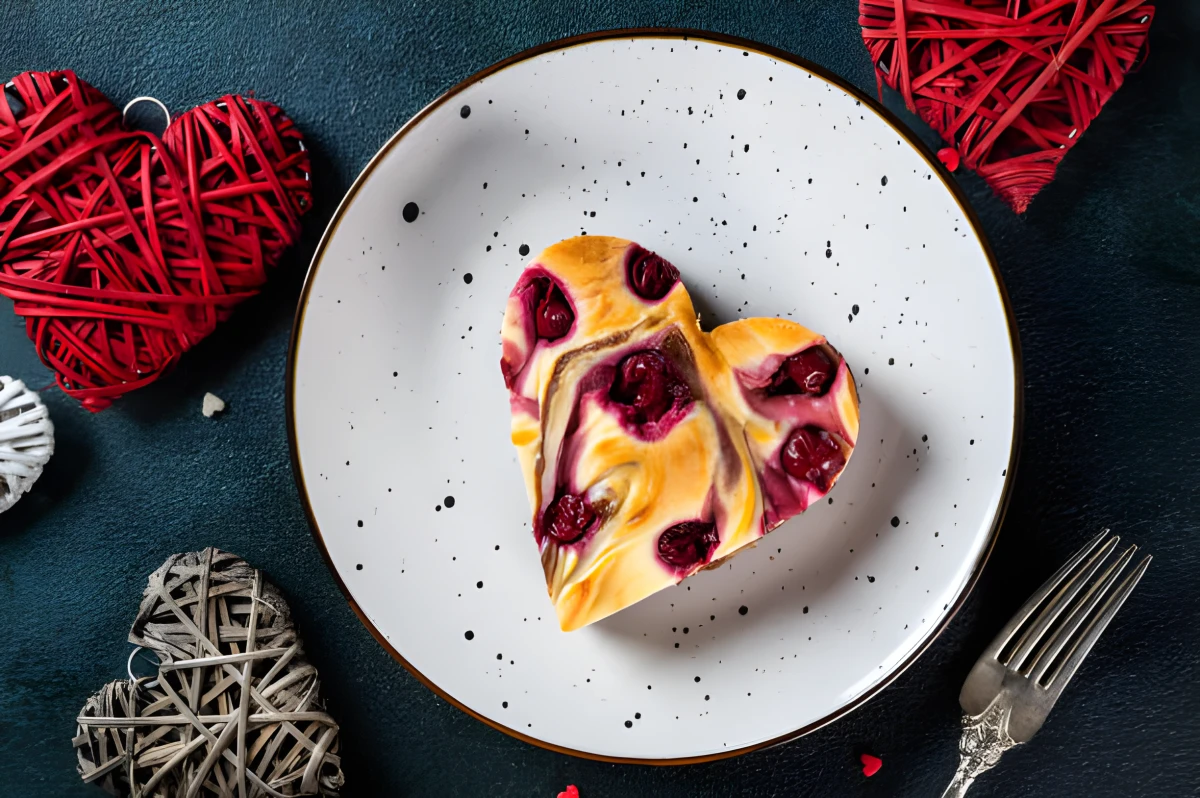 Image de la recette de Cheesecake cœur framboise marbré