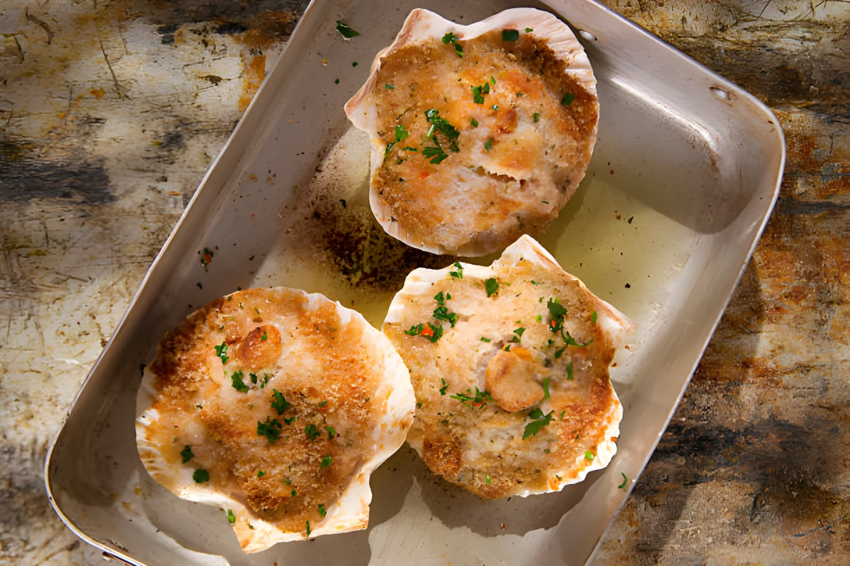 Coquilles Saint-Jacques Gratinées à l'Airfryer