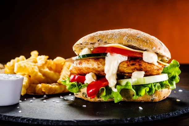 Burger de poulet à l'Airfryer