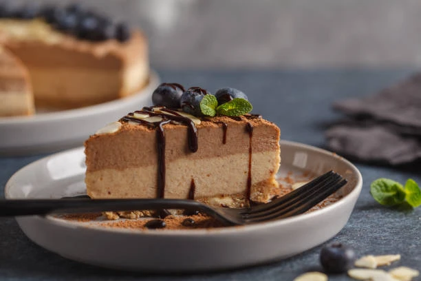 Gâteau au fromage chocolat et caramel