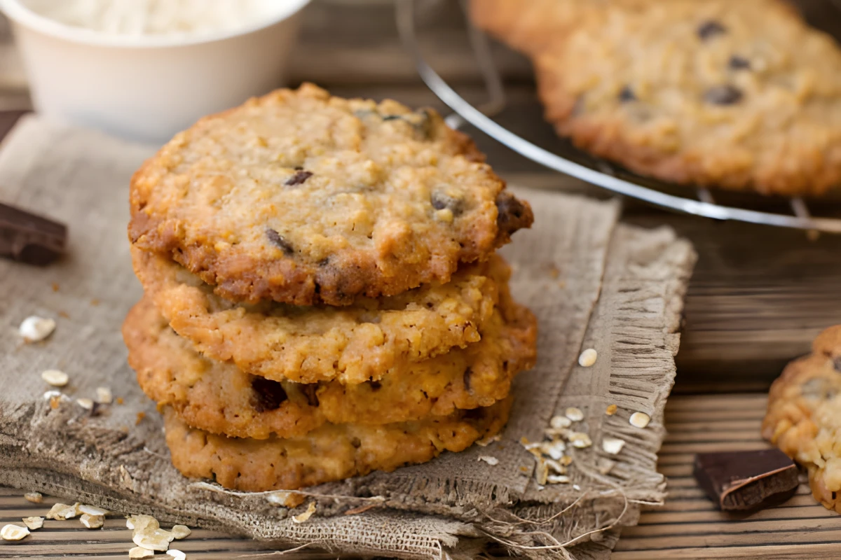Image de la recette de Biscuits à l'avoine et pépites de chocolat au Thermomix