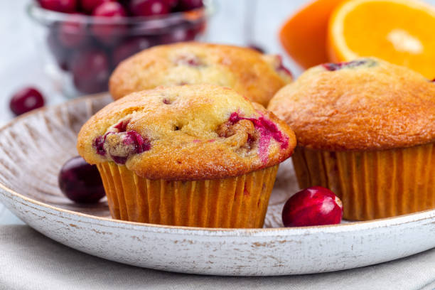 Muffins maison canneberge/orange