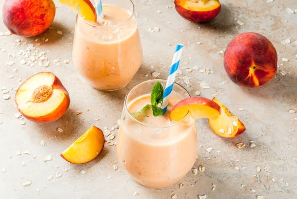 Smoothie pêche et avoine