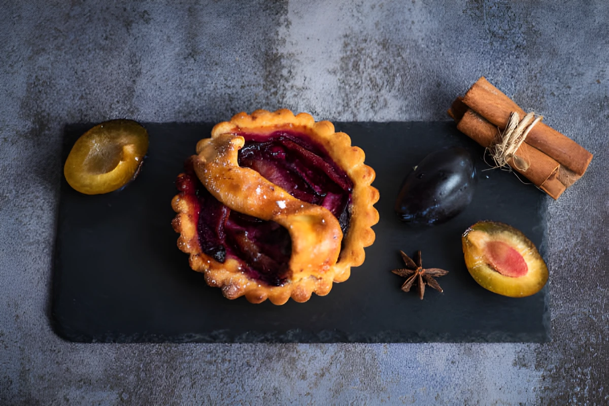 Image de la recette de Mini tarte maison aux prunes