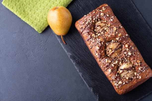 Gâteau Chocolat, Poires et Noix
