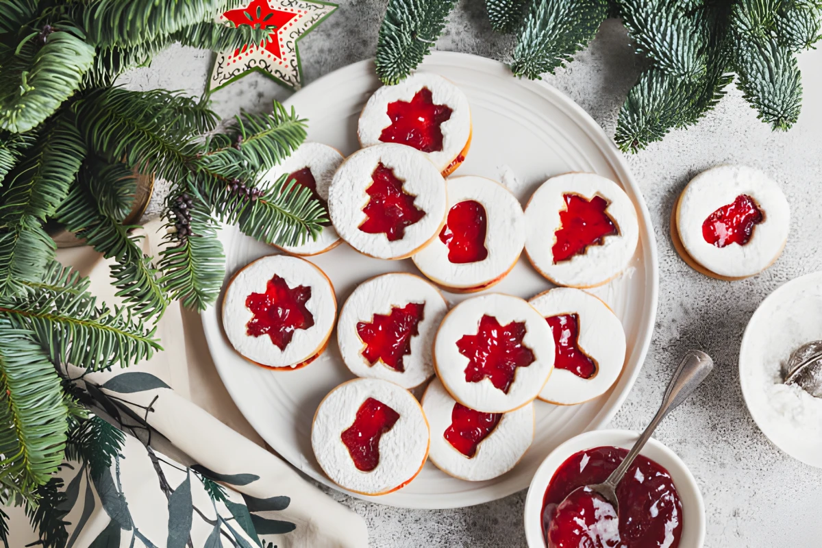 Image de la recette de Biscuits linzer de Noël