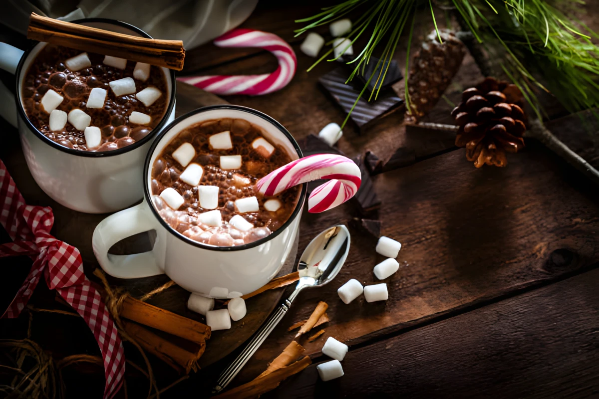 Chocolat chaud épicé de Noël