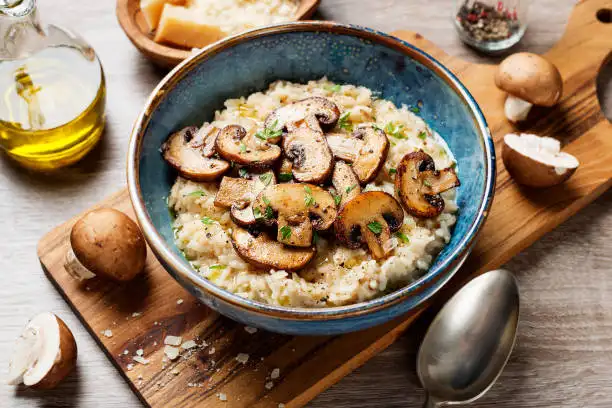 Risotto crémeux aux champignons au Cookeo