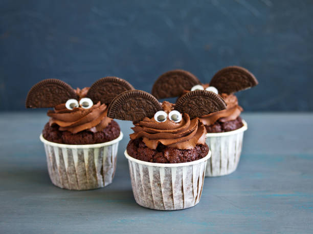 Muffins chauve-souris aux Oreo