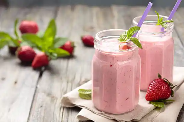 Smoothie à la fraise