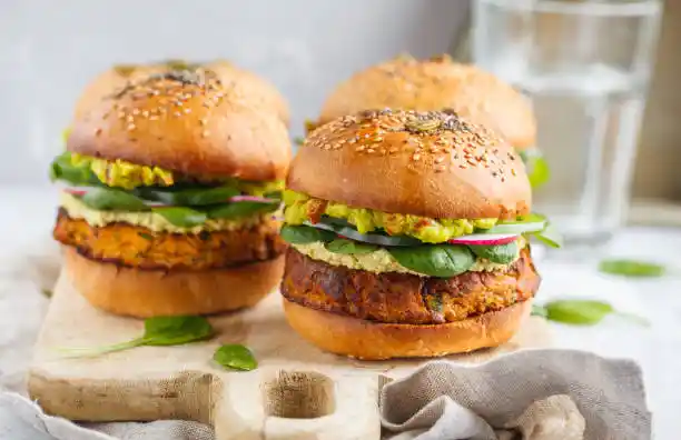 Burger de patate douce