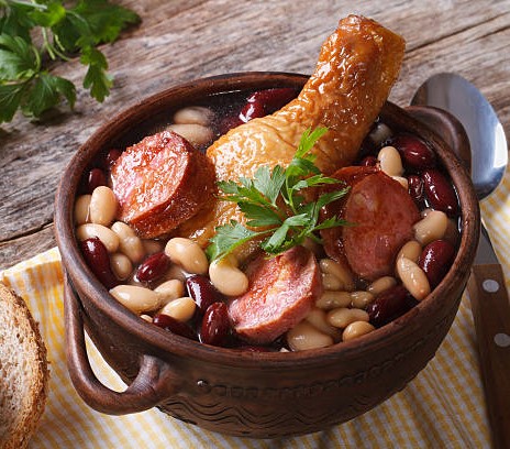 Cassoulet poulet et saucisses