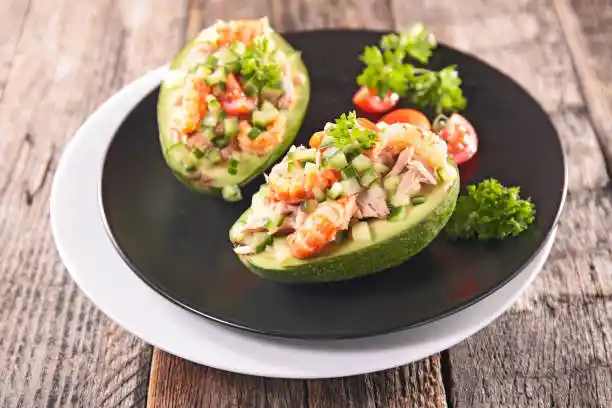 Avocat salade crevettes
