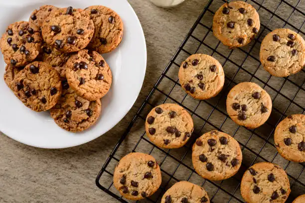 Image de la recette de Cookies aux pépites de chocolat au airfryer