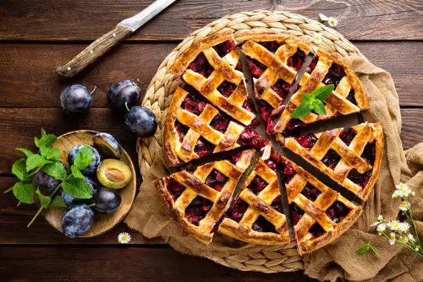 Image de la recette de Tarte rustique aux prunes
