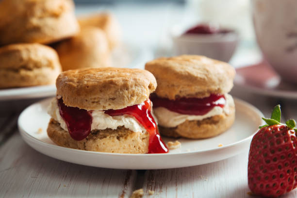 Image de la recette de Scones crème/confiture