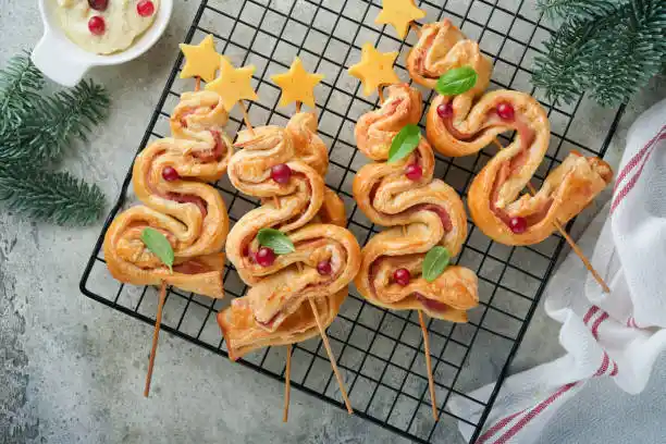 Image de la recette de Sapins feuilletés de Noël