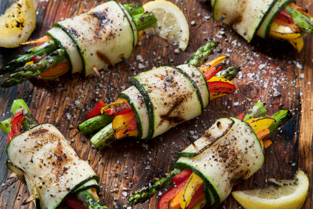 Image de la recette de Rouleaux de courgettes BBQ