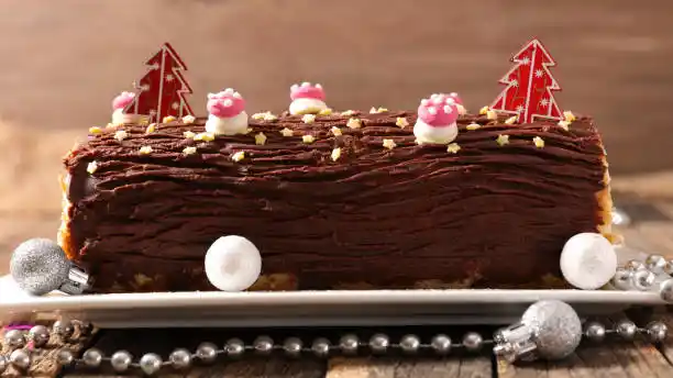 Bûche de Noël au chocolat