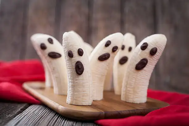 Banane fantôme d’Halloween