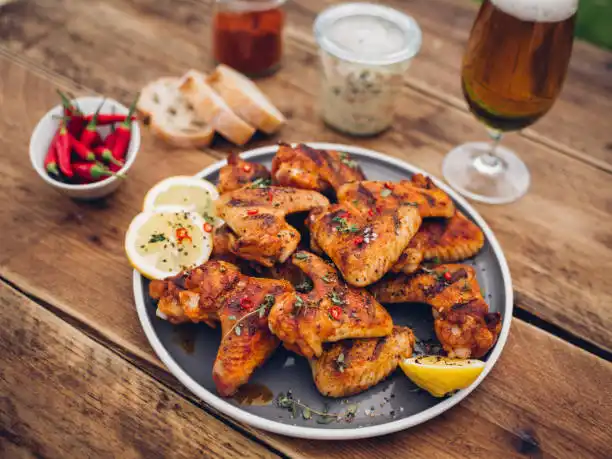 Ailes de poulet grillées