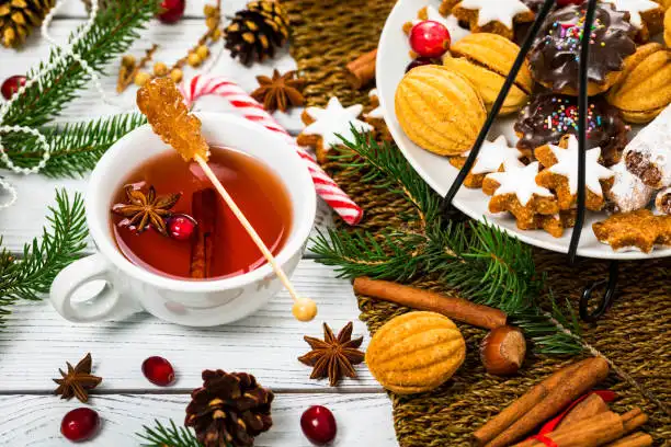 Thé de Noël aux épices et agrumes