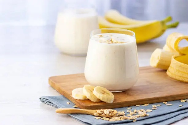 Smoothie banane onctueux