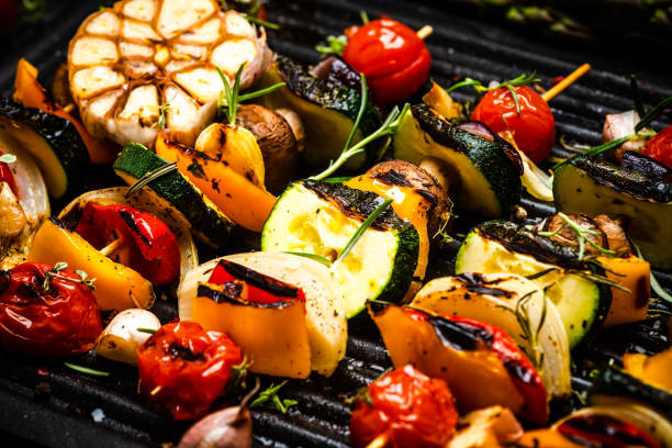 Image de la recette de Brochettes de légumes grillés