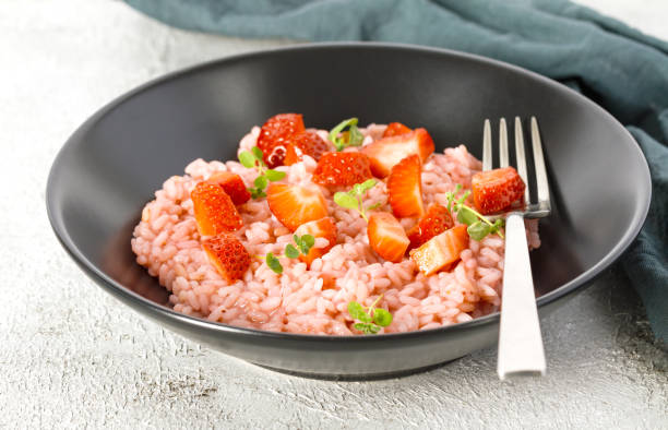 Image de la recette de Risotto sucré aux fruits rouges