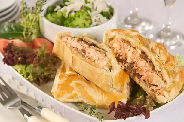 Darne de saumon en croûte